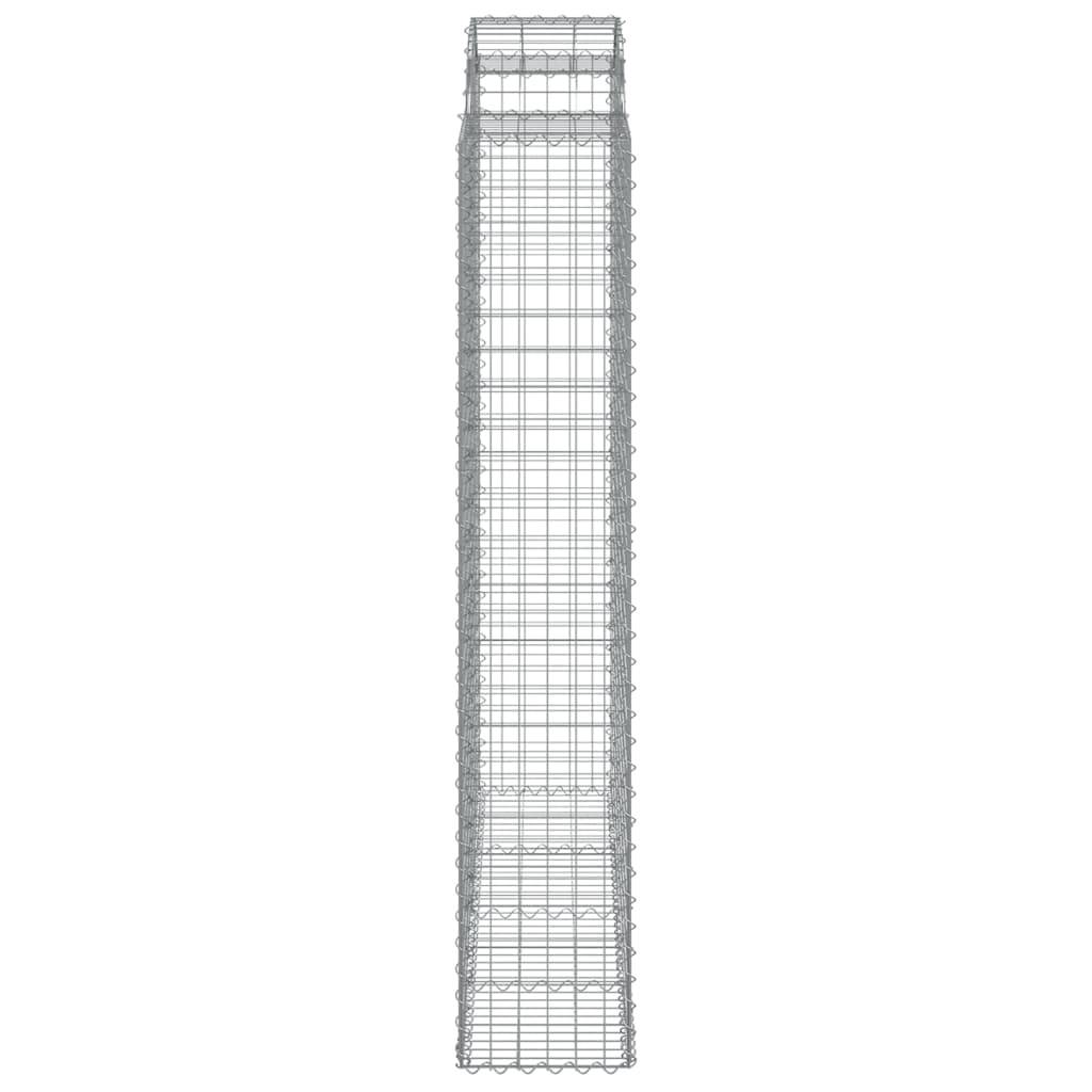 Vidaxl - Paniers à gabions arqués 12 pcs 200x50x220/240 cm Fer galvanisé vidaXL 3146456 - Image 6