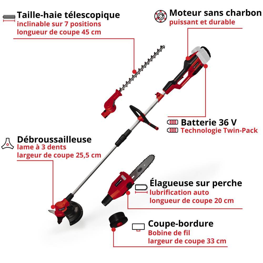 Einhell - Outil multifonctions sans fil GE-LM 36/4 in 1 Li - sans batterie Einhell - Image 2
