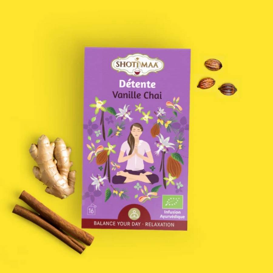 Tisane Bio Détente – Infusions Naturelles Chai Vanille Idéale Soir aux arômes envoûtants - Saveur Douce et crémeuse - Sans Caféine - Image 3