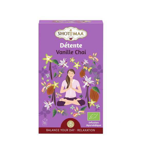 Tisane Bio Détente – Infusions Naturelles Chai Vanille Idéale Soir aux arômes envoûtants - Saveur Douce et crémeuse - Sans Caféine - Image 1