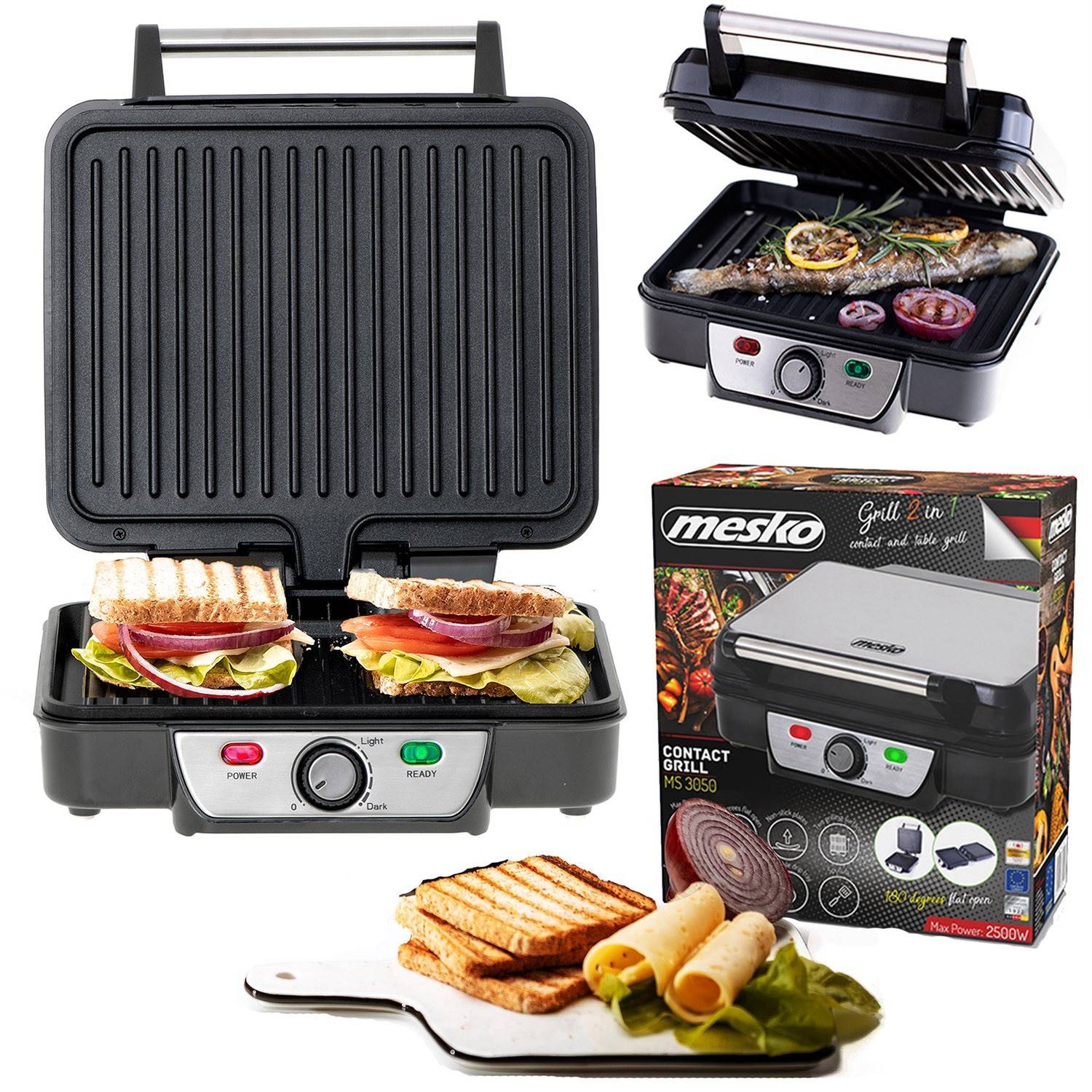 Grill électrique 2 en 1 Mesko MS 3050 - Image 2