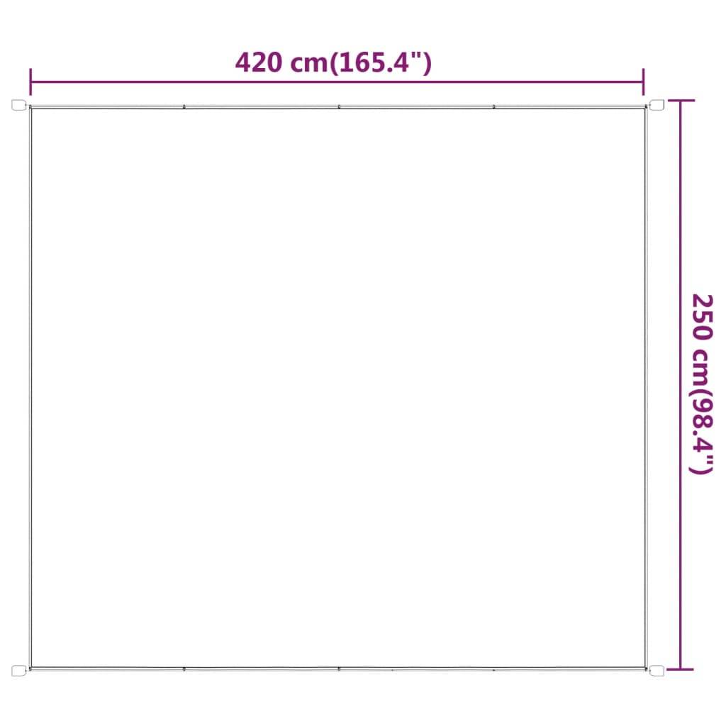 Helloshop26 - Auvent vertical 250 x 420 cm tissu oxford vert clair - Image 5