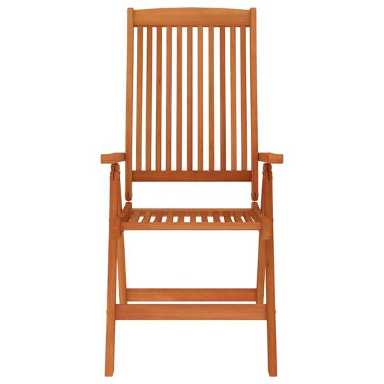 Chaises de jardin pliables Bois d'eucalyptus massif 58 x 71 x 112 cm - PANGIVO - Image 4