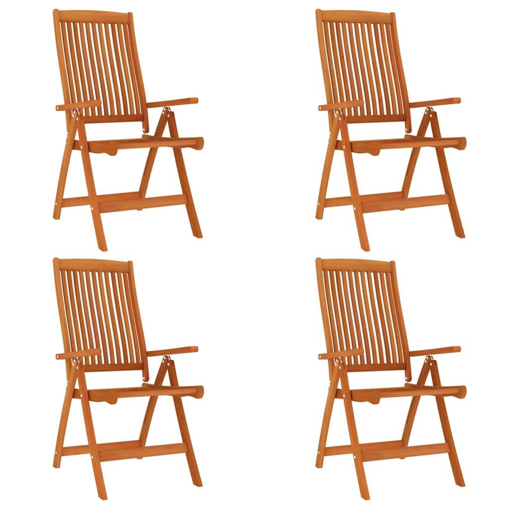 Chaises de jardin pliables Bois d'eucalyptus massif 58 x 71 x 112 cm - PANGIVO - Image 2