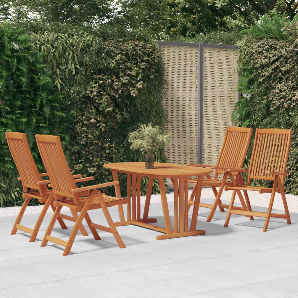Chaises de jardin pliables Bois d'eucalyptus massif 58 x 71 x 112 cm - PANGIVO