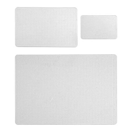 Lot de 3 Couvercles "Silicone" 34cm Transparent - Image 1