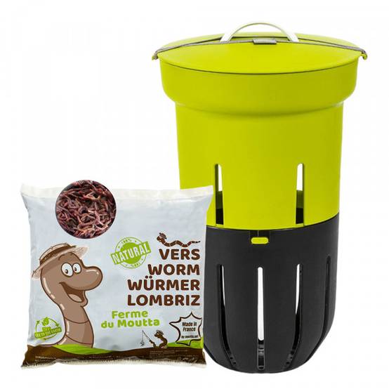 Lombricomposteur Vert à enterrer 12L | 250gr de Vers - Image 1
