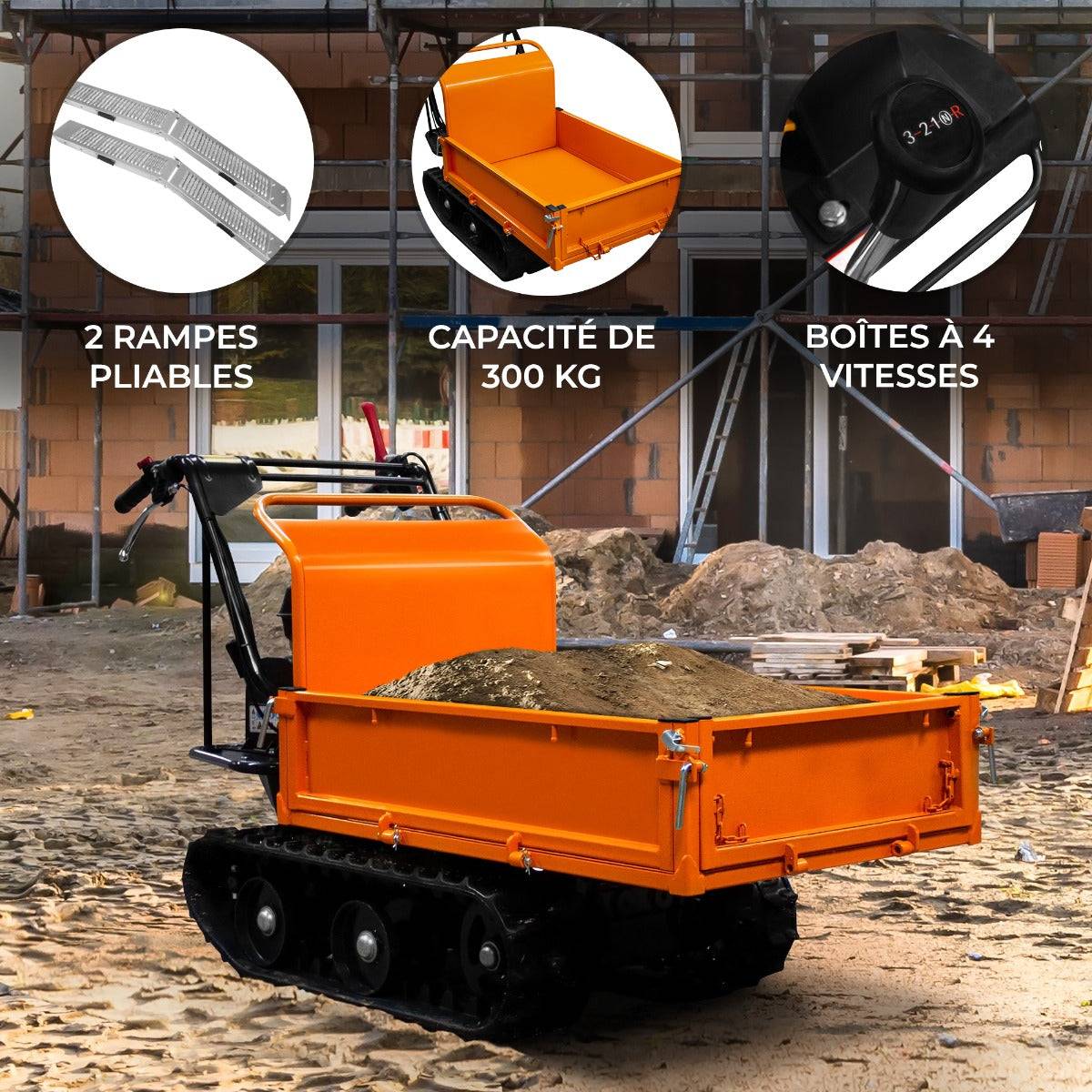 Mini Dumper à Chenilles 6.5CV - Image 2