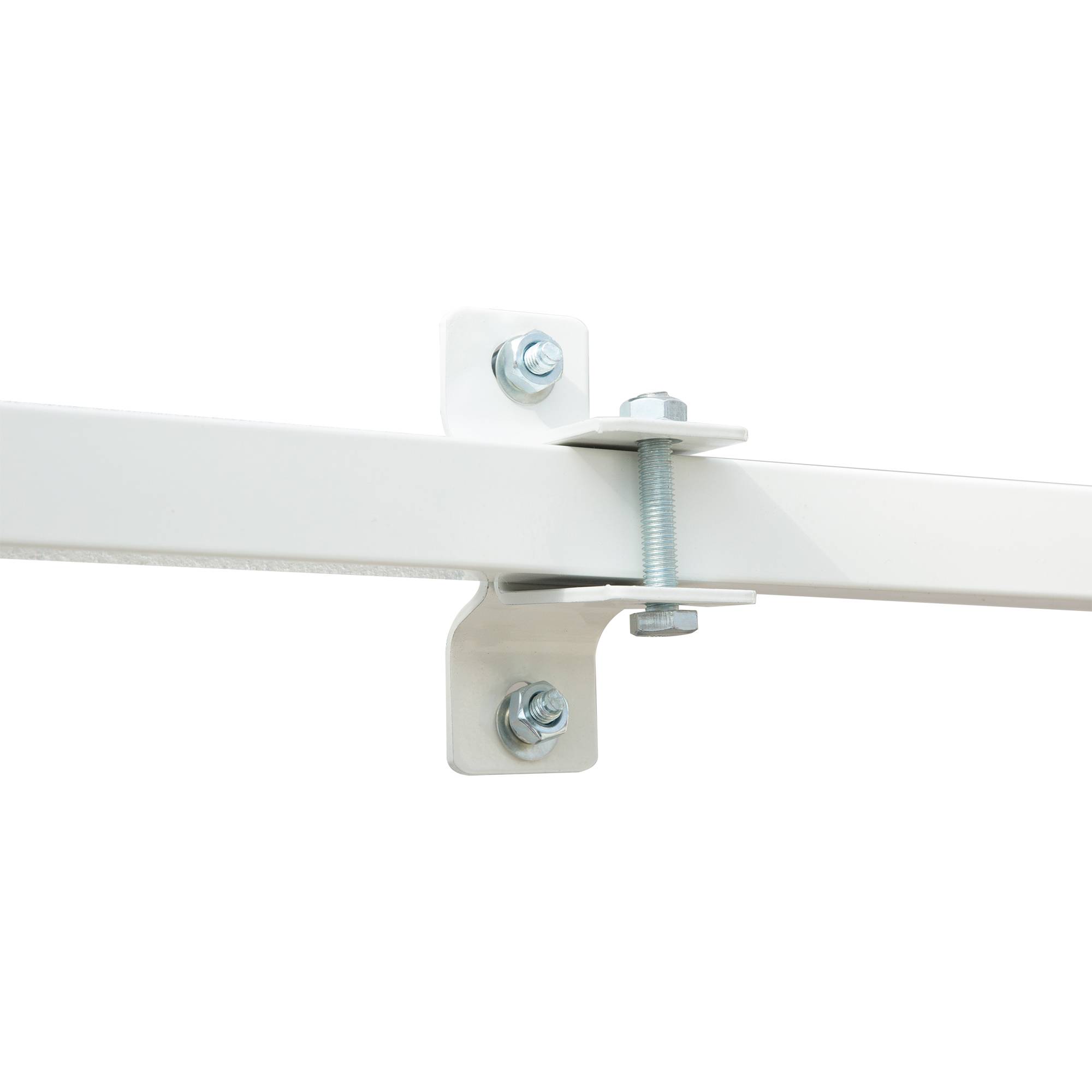 Store banne Manuel rétractable Angle Réglable Aluminium Polyester imperméabilisé 3,5L x 2,5l m gris - Image 10