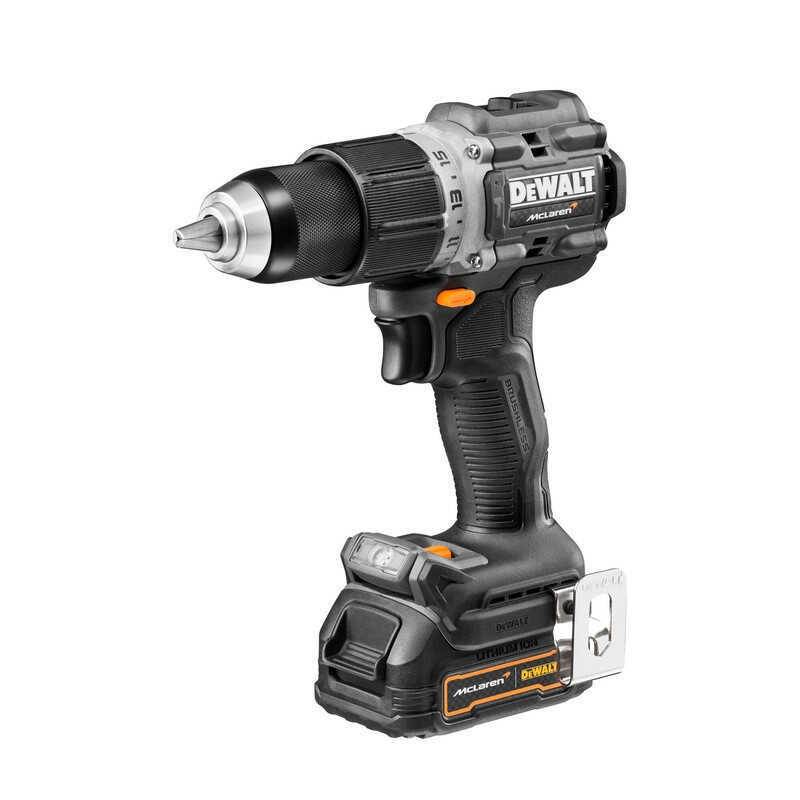 Dewalt - Perceuse à percussion XR 18V édition McLaren - DEWALT - avec 2 batteries 18V 1.7Ah - chargeur - coffret - DCD85ME2GT-QW - Image 2