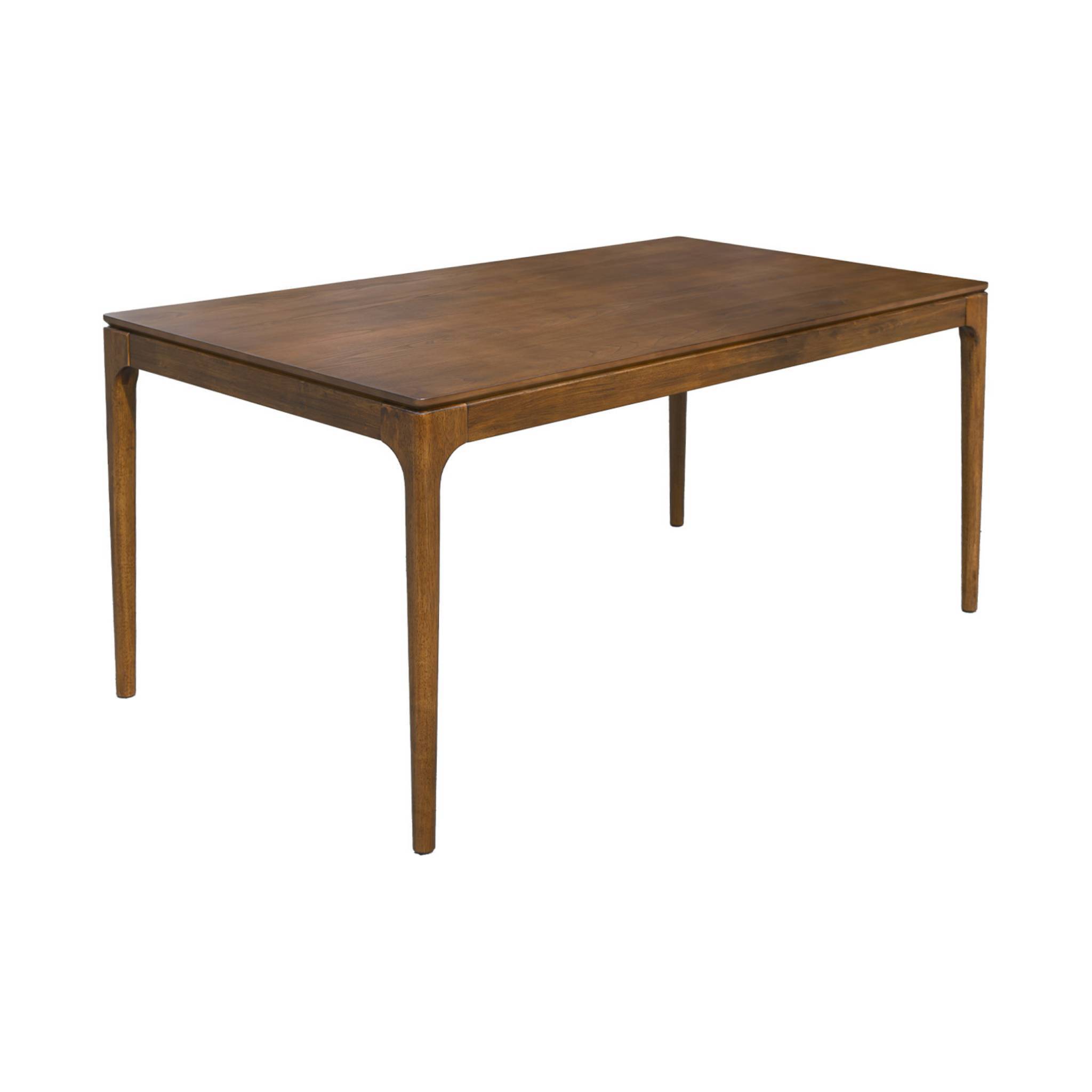 sweeek - Table à manger rectangulaire noyer bois d'hévéa et placage frêne 6 places Elena | sweeek - Image 2