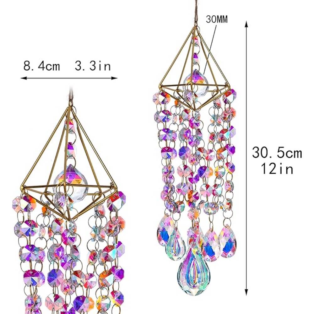 Attrape - Soleil Cristal Placé Or Suspension - Image 5