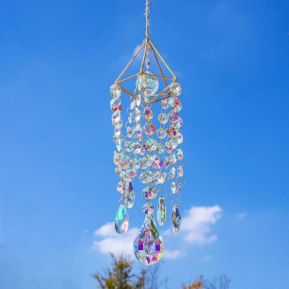 Attrape - Soleil Cristal Placé Or Suspension - Image 3