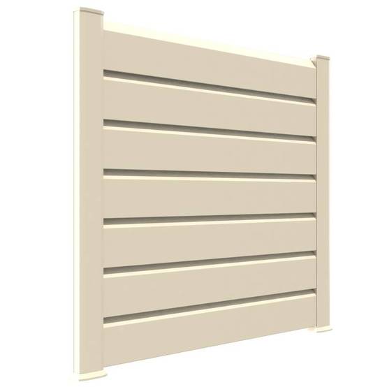Closea - Kit cloture - Lame 16cm - PVC Beige - LG: 6m x H: 0m82 Closea - Image 1