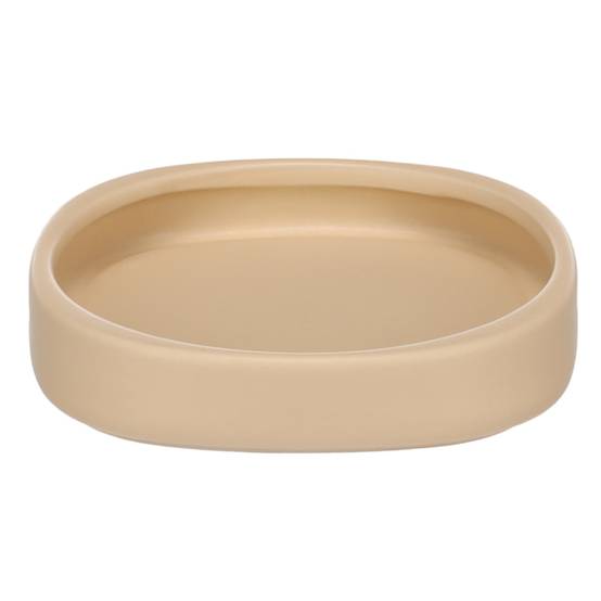 Gamelle ronde pour chat nourriture et eau 12 cm Zara beige - Image 1
