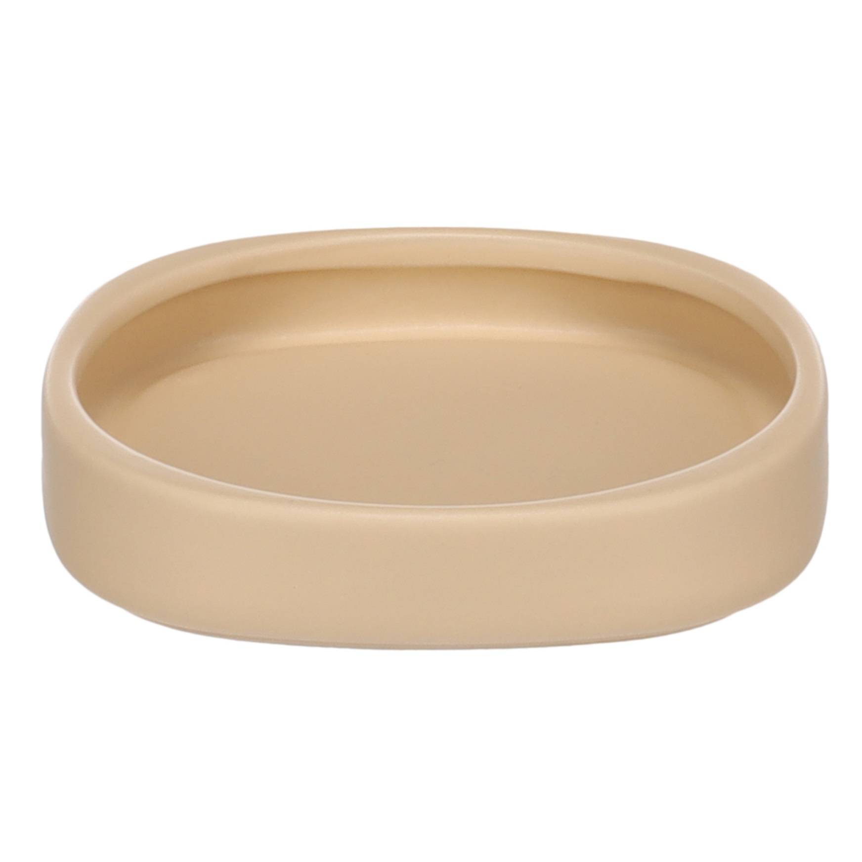 Gamelle ronde pour chat nourriture et eau 12 cm Zara beige - Image 1