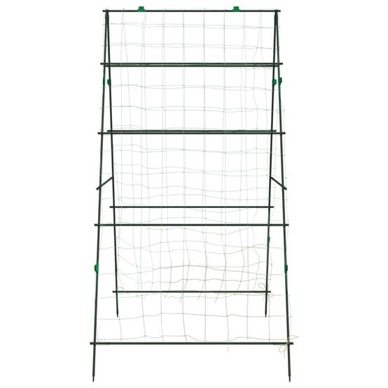 Grillage de jardin - Clôture à treillis - Treillis de jardin pour plantes grimpantes 3 pcs forme A acier - Image 6