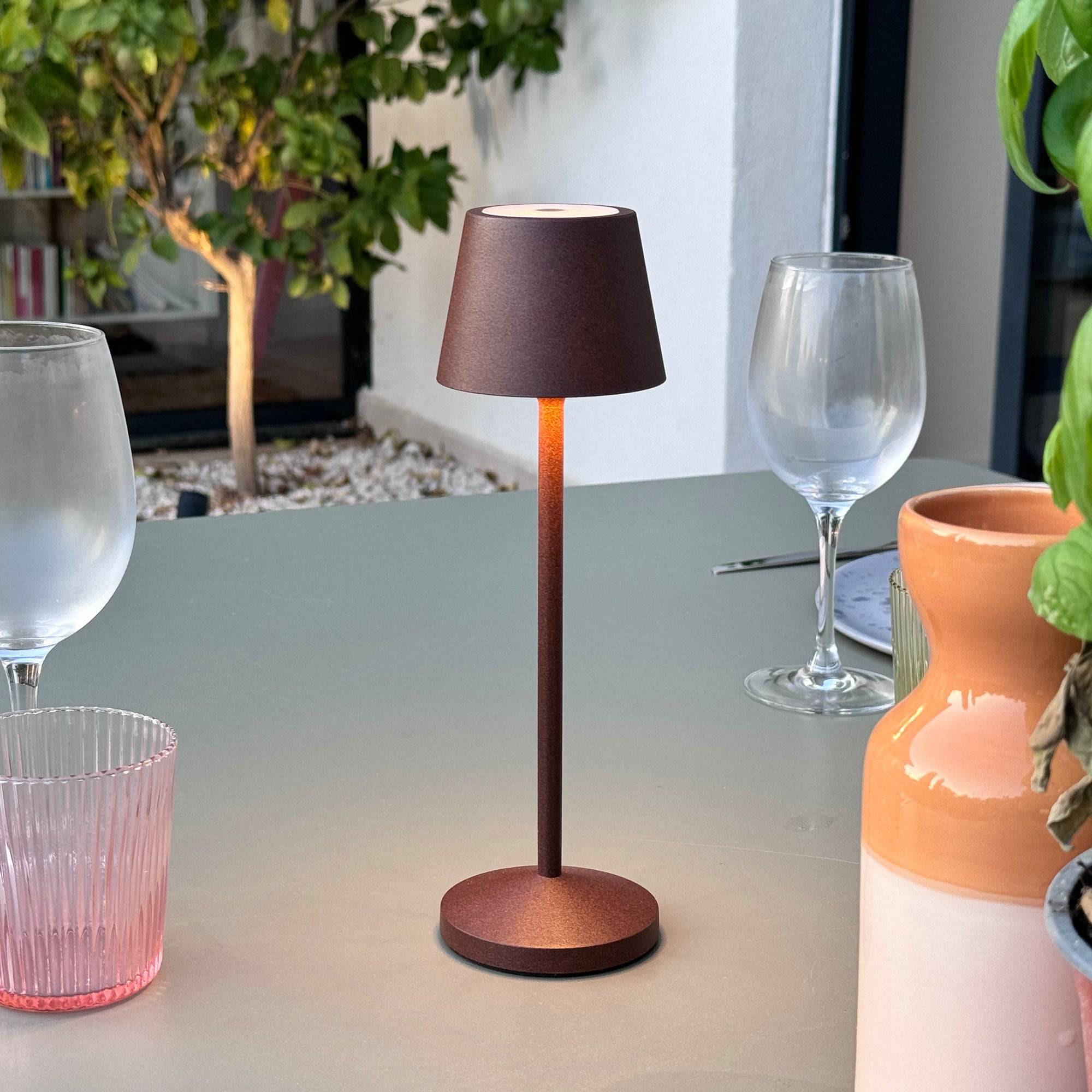 Lumisky - Lampe de table sans fil EMILY Rouille H25cm - Image 3