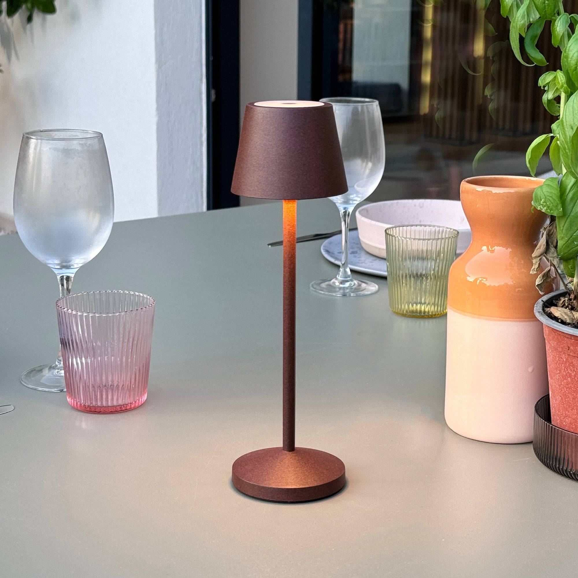 Lumisky - Lampe de table sans fil EMILY Rouille H25cm - Image 2