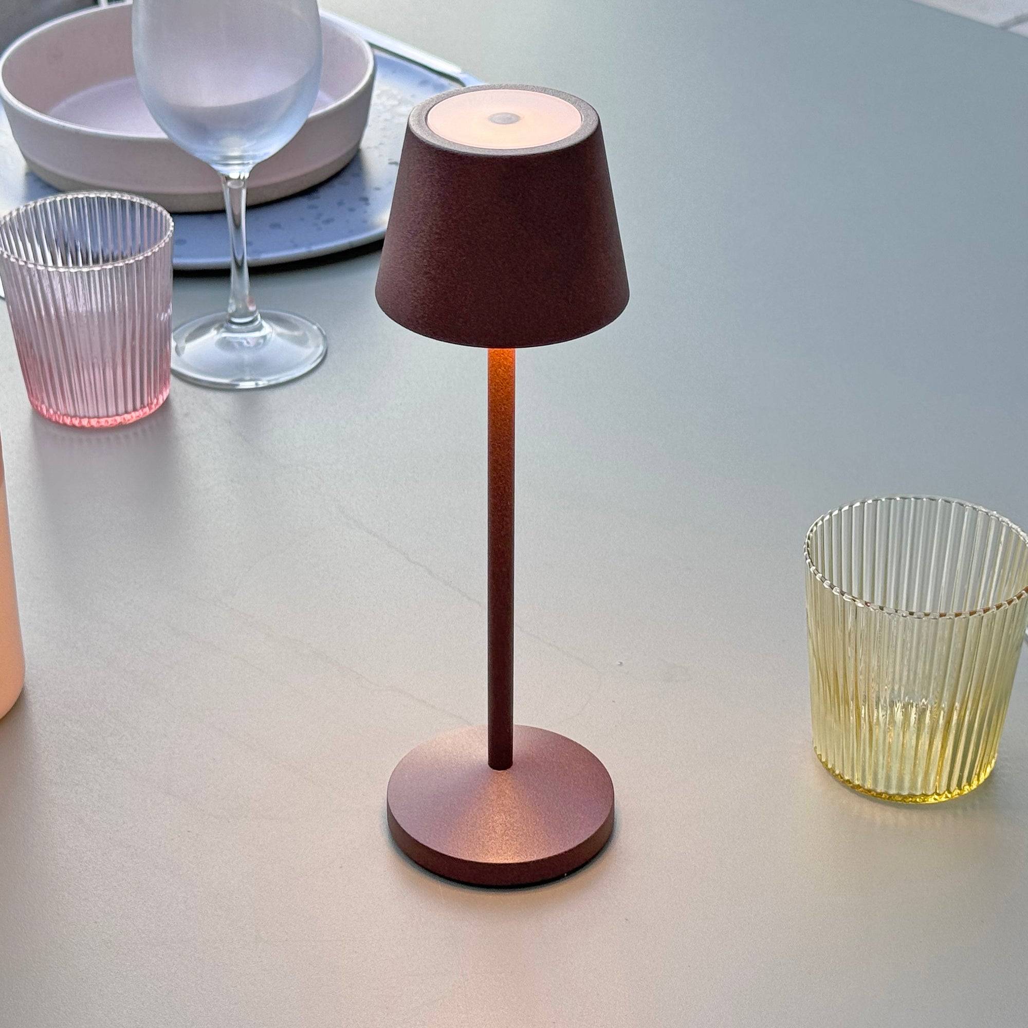 Lumisky - Lampe de table sans fil EMILY Rouille H25cm - Image 7