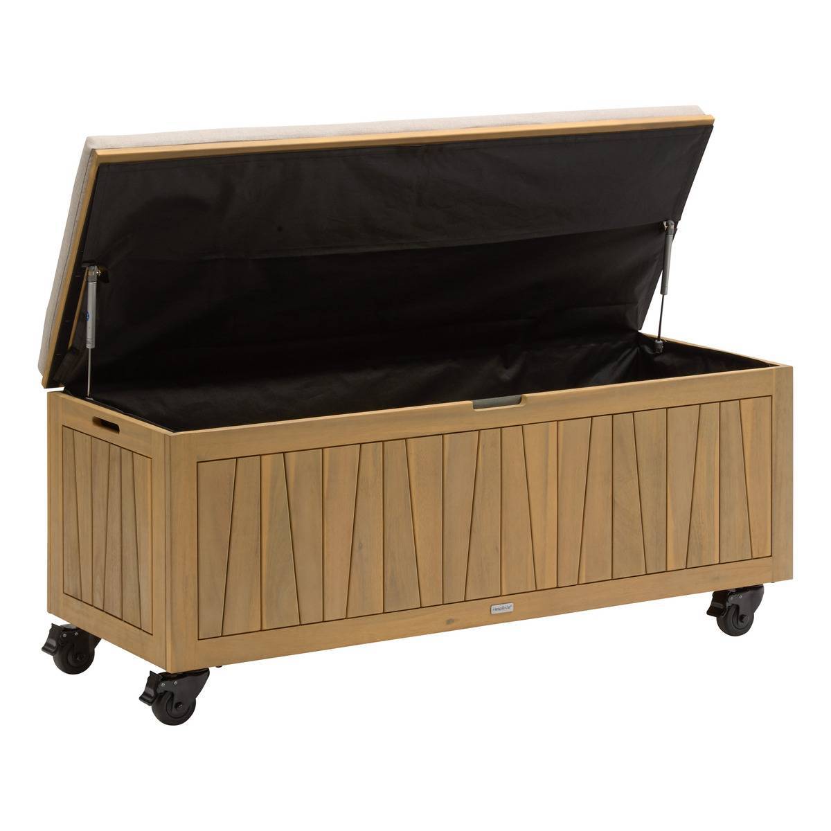 Hesperide - Coffre de rangement 210L avec assise Lodgia beige acacia - Hespéride - Image 3