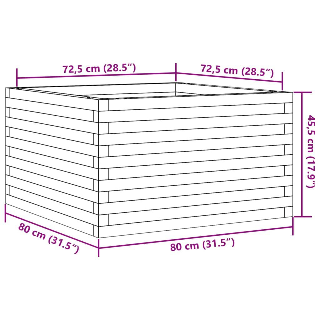 Vidaxl - Jardinière 80x80x45,5 cm bois de pin imprégné vidaXL 847262 - Image 3