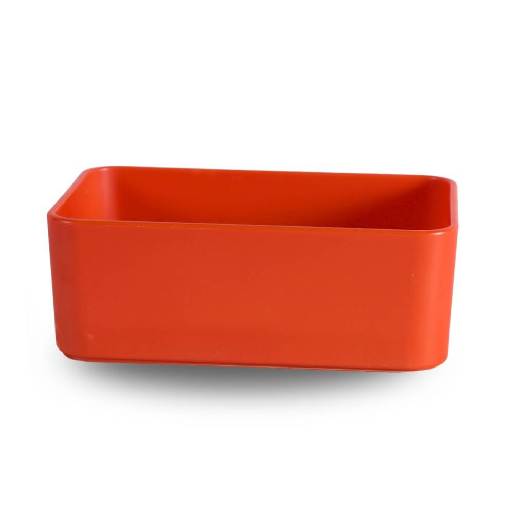 Chick'a - Mangeoire plastique rectangulaire simple rouge CHICK'A - Image 2