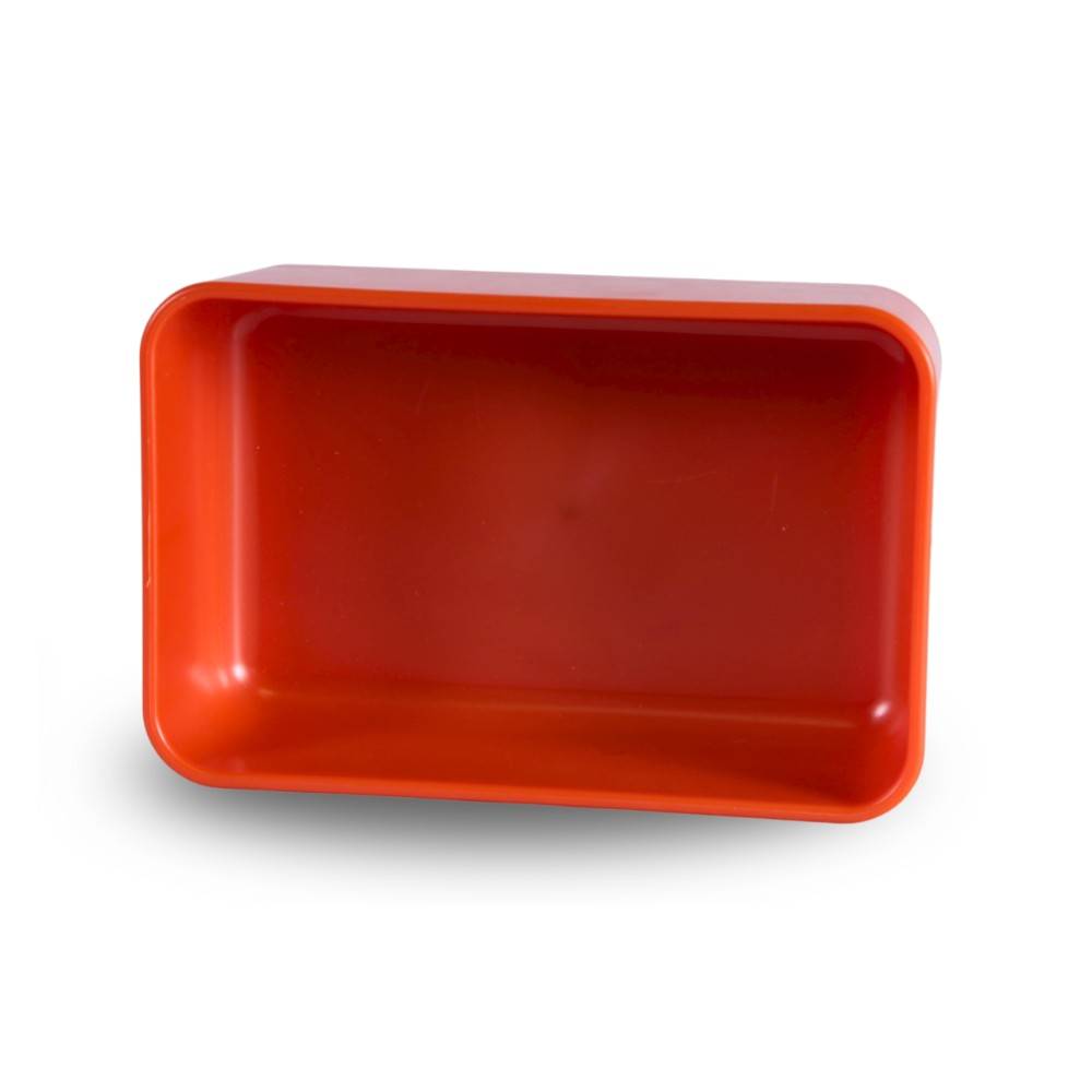 Chick'a - Mangeoire plastique rectangulaire simple rouge CHICK'A - Image 3