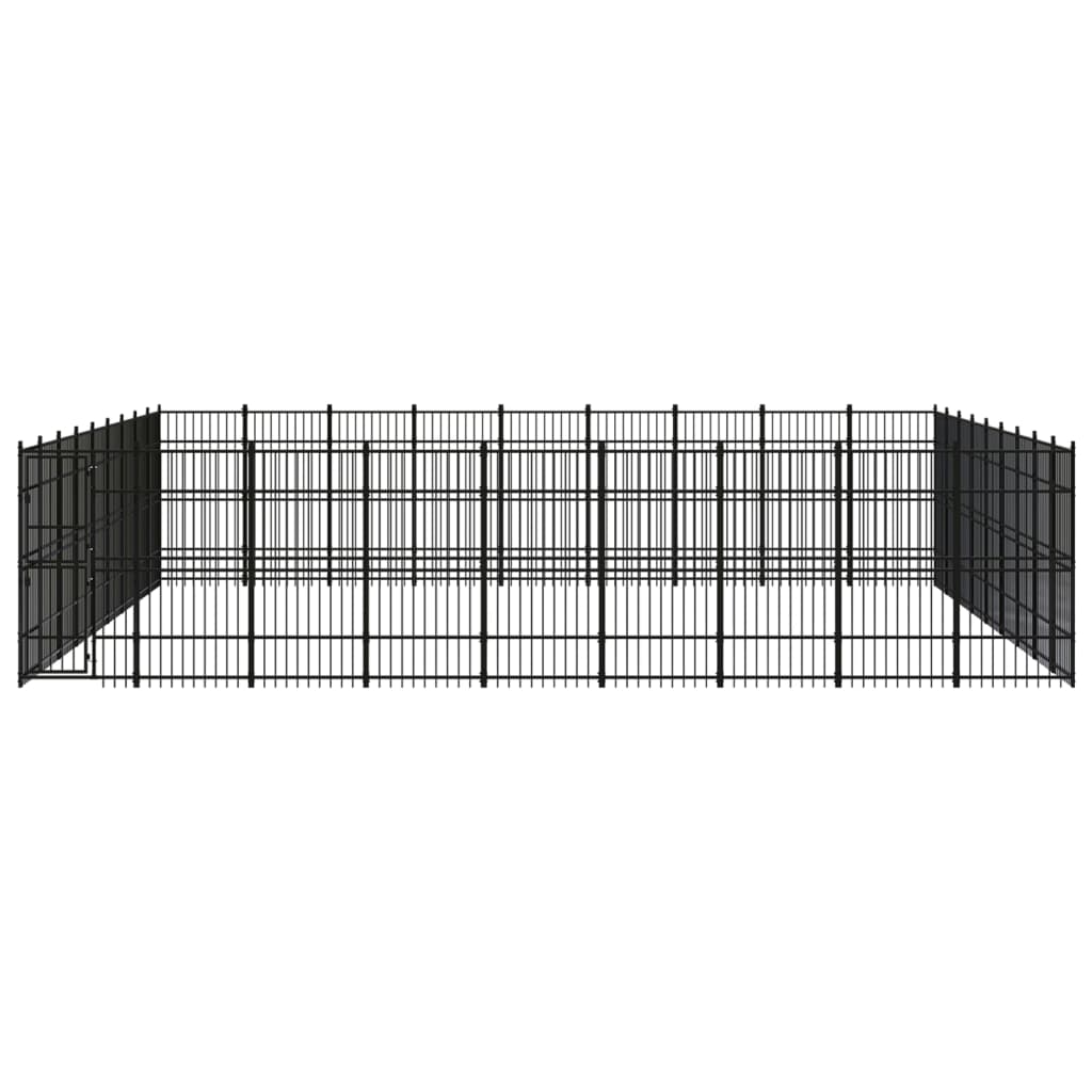 Vidaxl - Chenil D'Extérieur Pour Chiens Acier 74,65 M² - vidaXL - Image 1