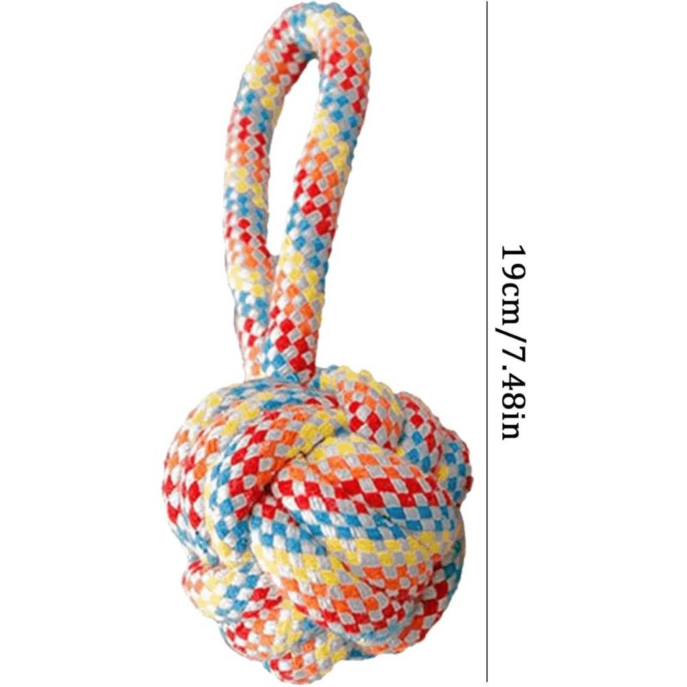 DtopbuyAge - Lot 3 Jouets Corde Durables Pour Chiens Orange - Image 4
