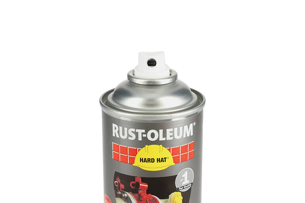 Couche de finition Hard Hat Ral-couleurs gris argent RAL 7001 500ml - RUST-OLEUM - 2184 - Image 1