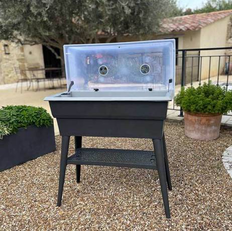 Mv Industries - Jardinière Calipso combi 40 litres, Couleur Gris/Gris Souris - Image 3