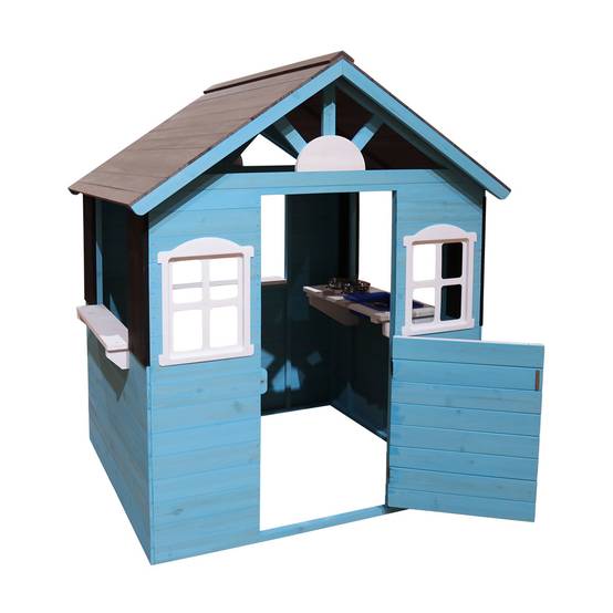 Cabane en bois avec cuisine pour enfant - Cémonjardin - Image 2
