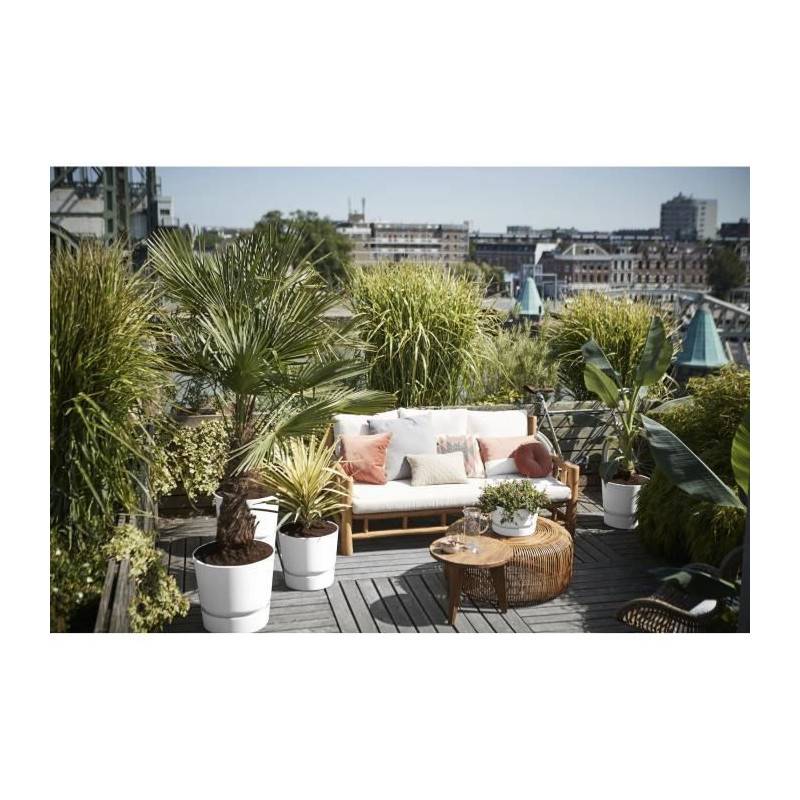 Elho - Elho Pot De Fleurs Rond Greenville 40 - Exterieur - O 39 X H 36,8 Cm - Blanc - Image 6
