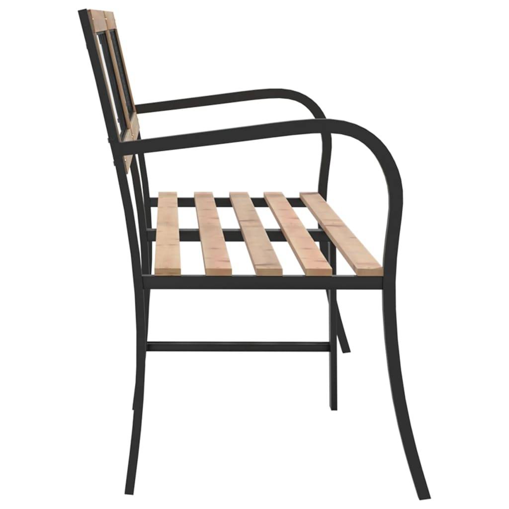 Helloshop26 - Banc de jardin meuble de patio d'extérieur terrasse double de jardin 238 cm bois de pin chinois - Image 3