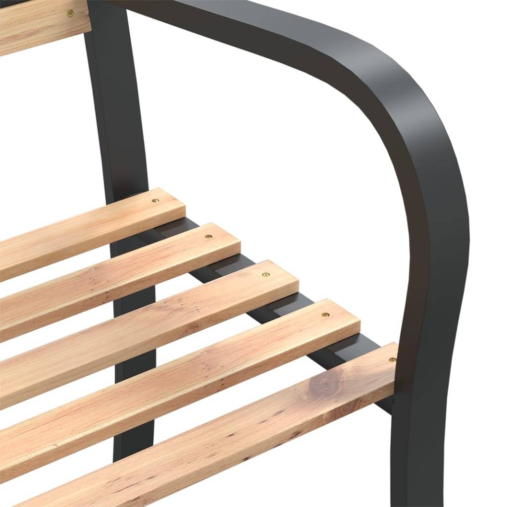 Helloshop26 - Banc de jardin meuble de patio d'extérieur terrasse double de jardin 238 cm bois de pin chinois - Image 5