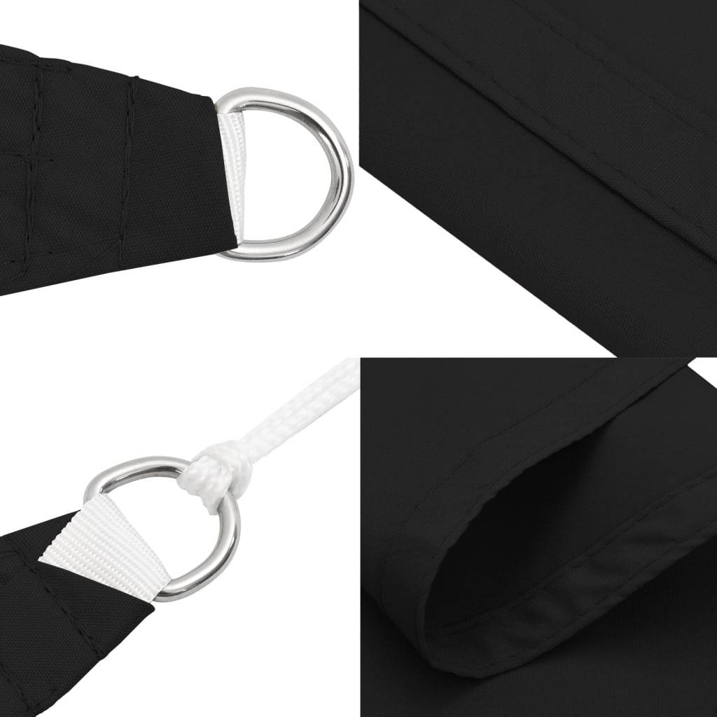 Voile de parasol - accessoire parasol - Tissu de remplacement pour parasol tissu oxford rectangulaire 2x3 m noir - MEUBLE PRO - Image 7