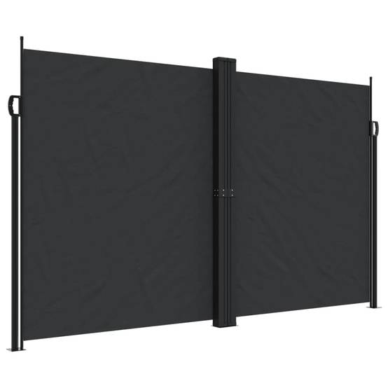 Store banne | Auvent latéral rétractable noir 200x600 cm Maison Chic - Image 1