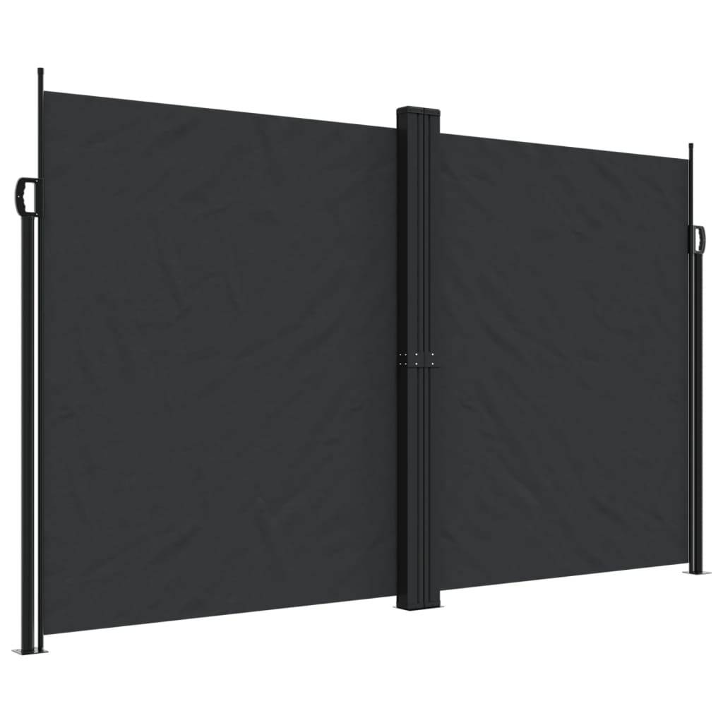 Store banne | Auvent latéral rétractable noir 200x600 cm Maison Chic - Image 1