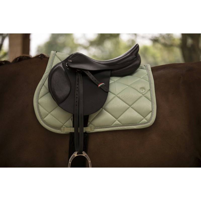 Tapis Equitation Lami-Cell - FLORAL vert menthe - Image 2