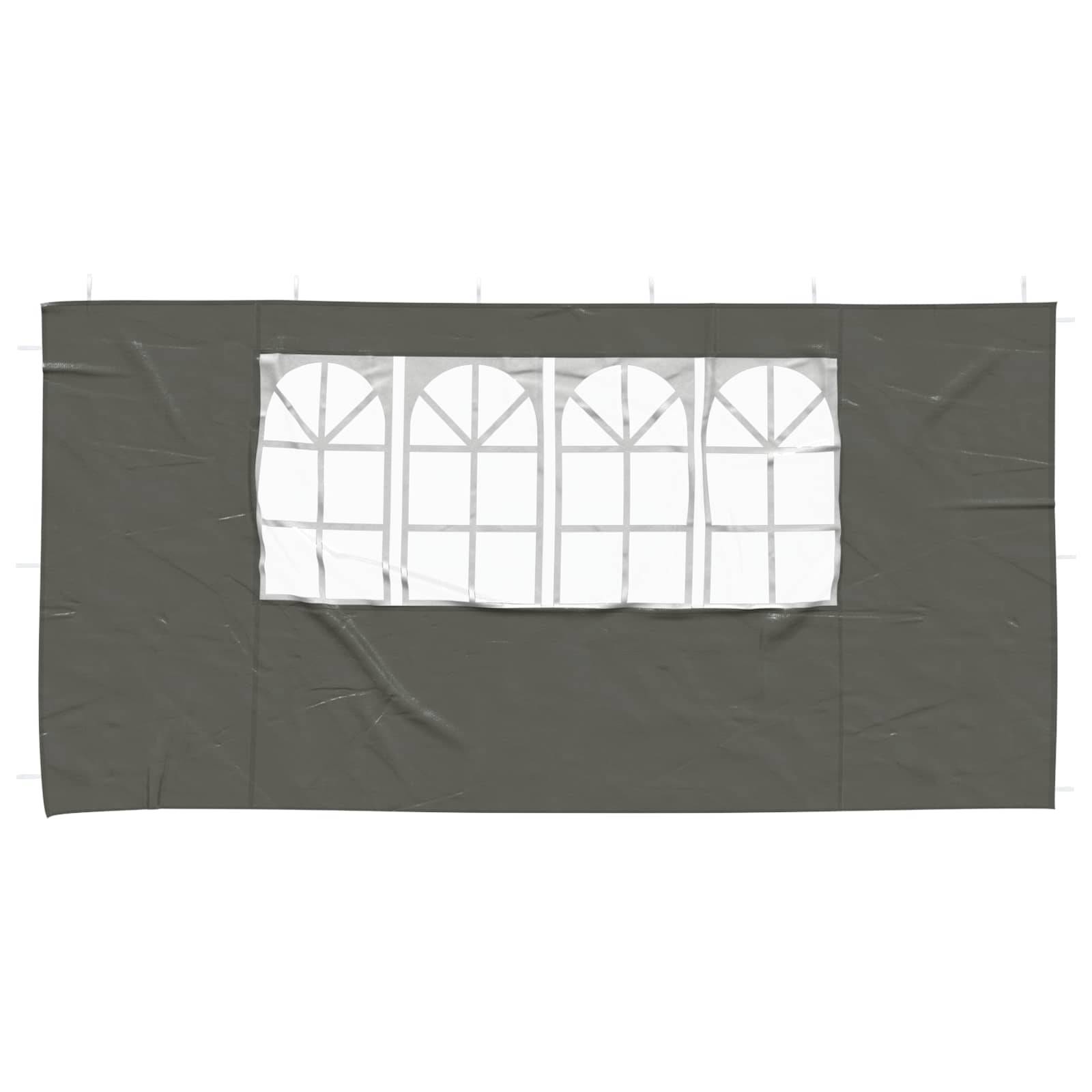 Parois de tente de fête PE et acier anthracite 400 x 195 cm - PANGIVO - Image 3
