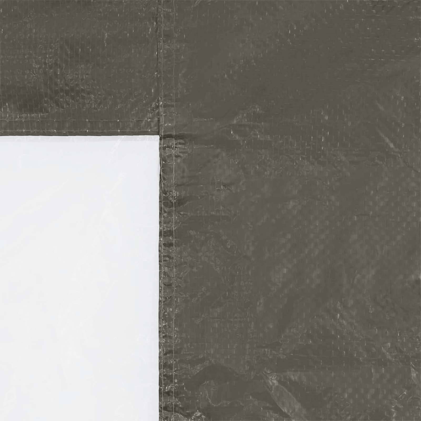 Parois de tente de fête PE et acier anthracite 400 x 195 cm - PANGIVO - Image 4
