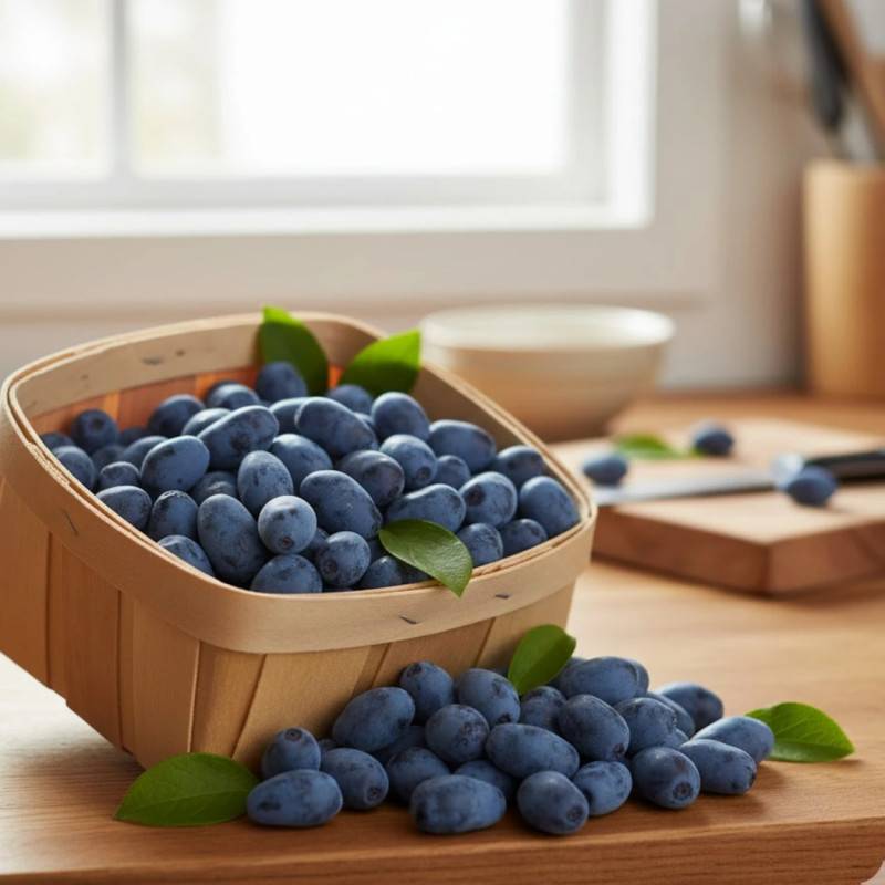 Baie de mai Fruity Berry®, Camérisiers, chèvrefeuille comestible, Lonicera kamtschatica - Bon rendement - Pot de 2L - 30/60 cm - De 0,15 m à 0,50 m - Image 2