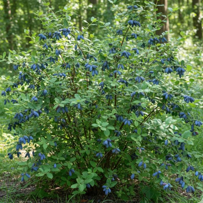 Baie de mai Fruity Berry®, Camérisiers, chèvrefeuille comestible, Lonicera kamtschatica - Bon rendement - Pot de 2L - 30/60 cm - De 0,15 m à 0,50 m - Image 3