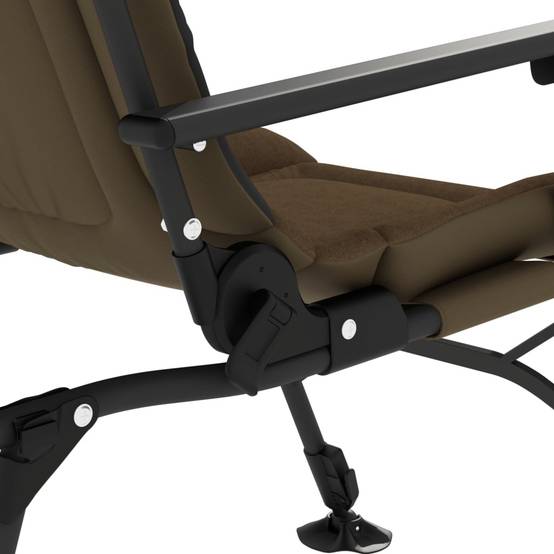 Chaise de jardin | Chaise de pêche avec accoudoir pliable taupe - Image 8