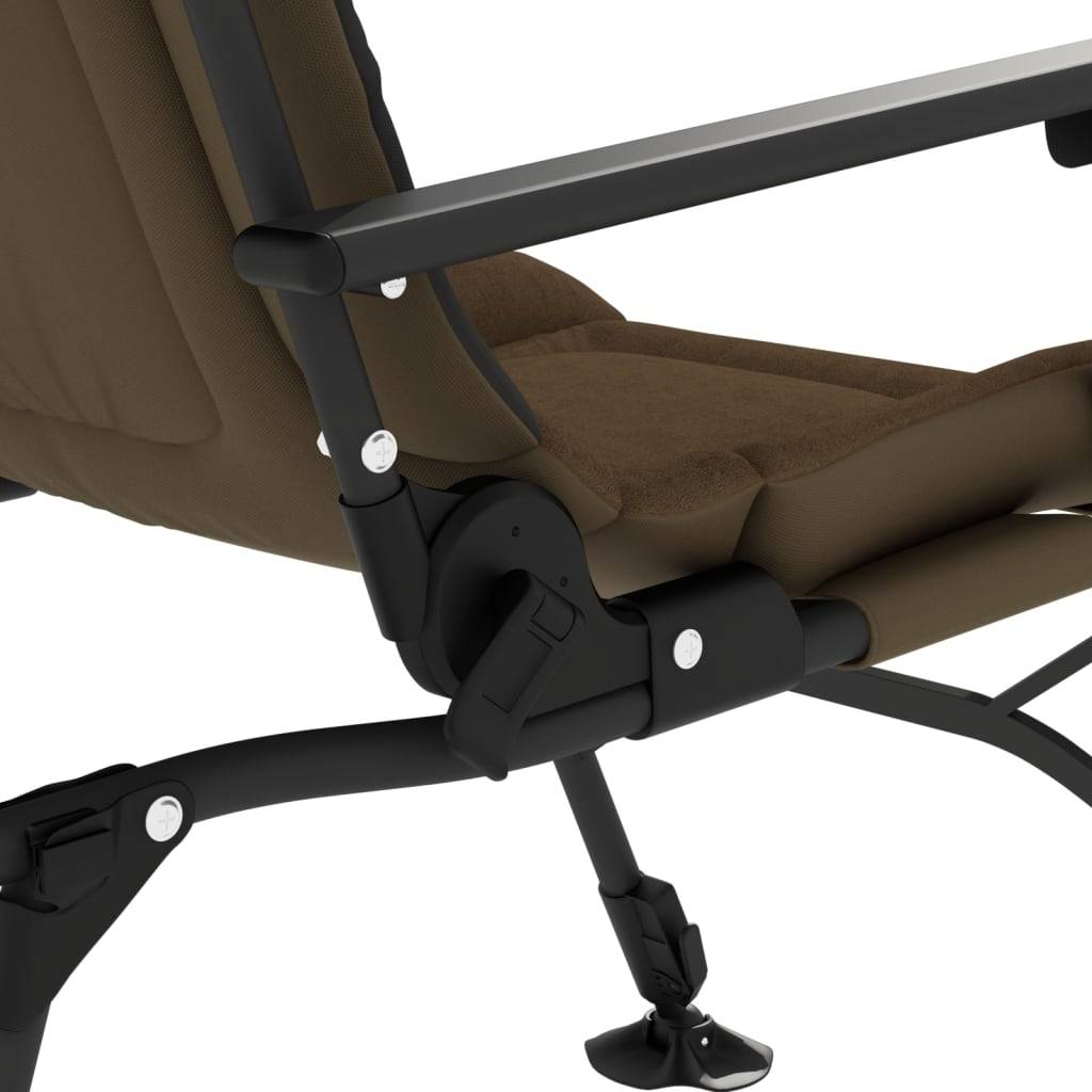Chaise de jardin | Chaise de pêche avec accoudoir pliable taupe - Image 8