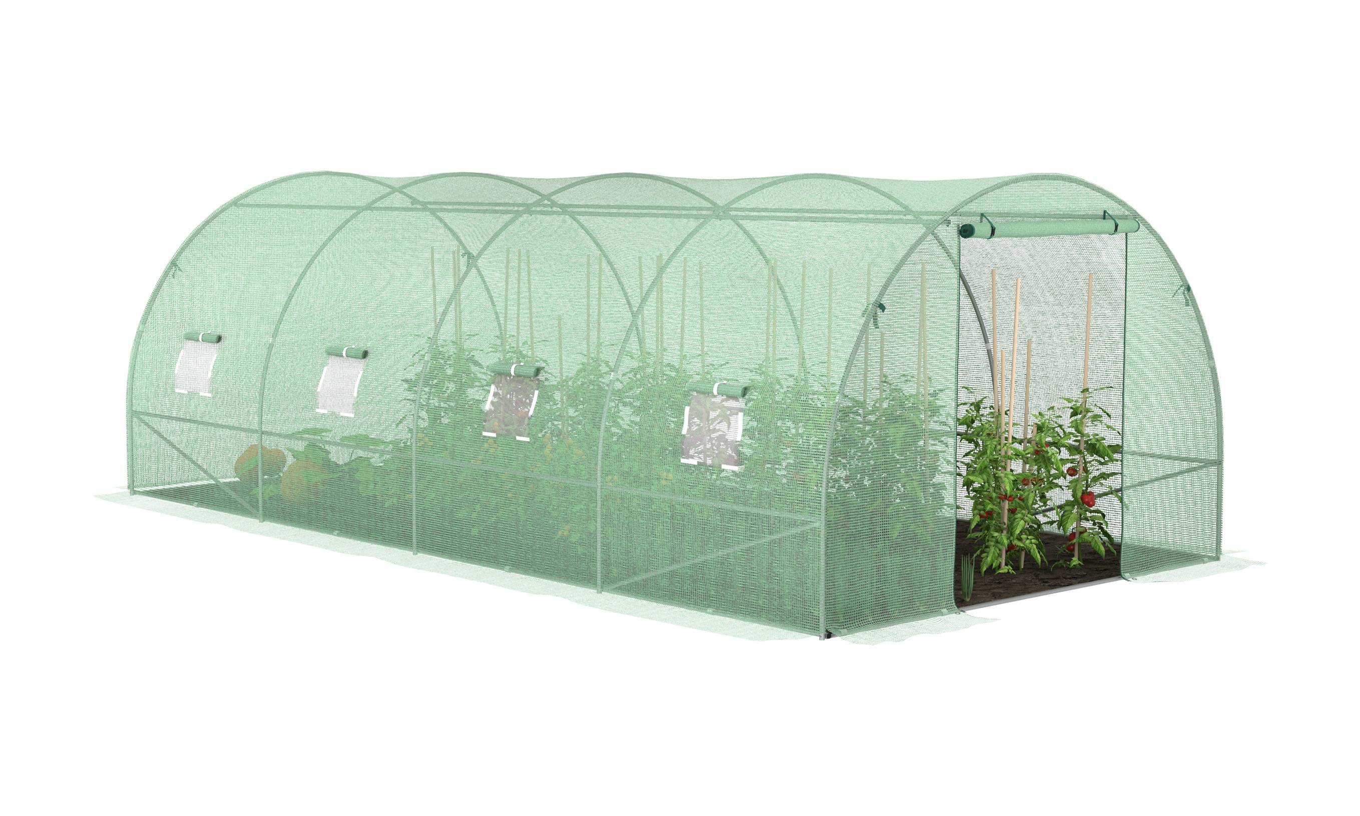 Serre tunnel de jardin - 18 M² en polyéthylène Renforcée - TERRE JARDIN - Image 2