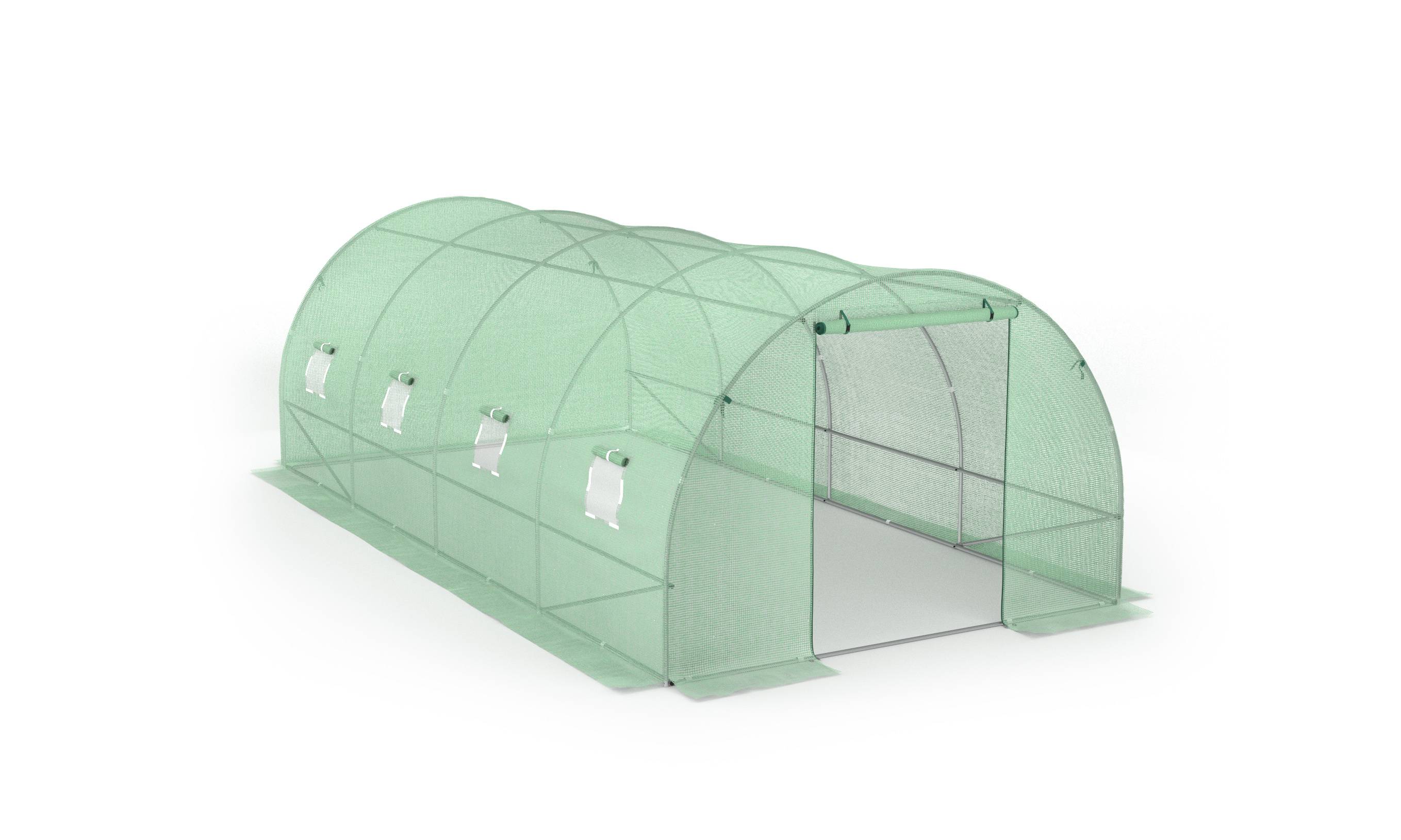 Serre tunnel de jardin - 18 M² en polyéthylène Renforcée - TERRE JARDIN - Image 1