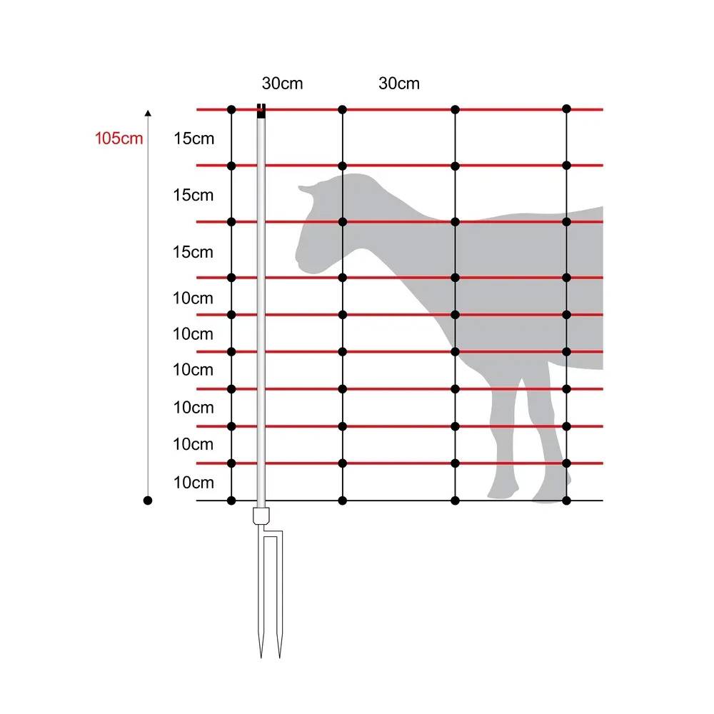 Horizont - Filet moutons double pointe, Turbomax, 1.05 x 50 m - Image 2