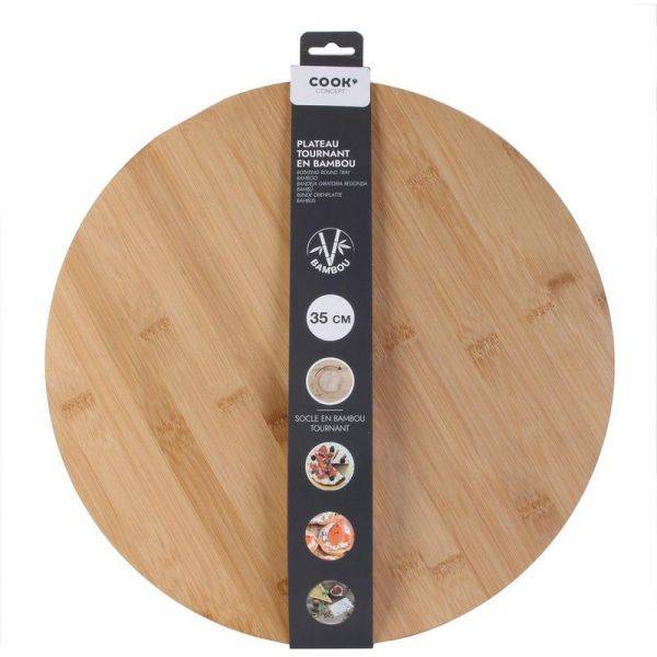 Cook Concept - Plateau rond tournant en bambou Green attitude Cook Concept - Image 5